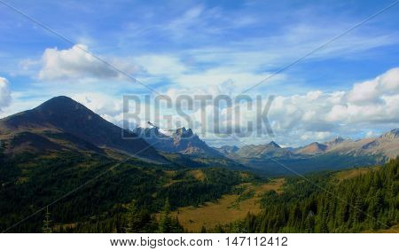 A shoot of Elysium Pass in the Canadian Rockies.