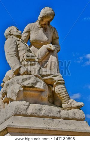 Buchy France - june 23 2016 : the war memorial