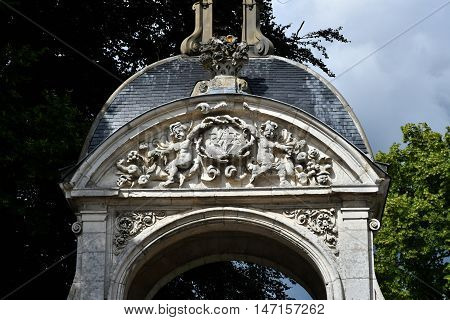 Saint Wandrille Rancon France - june 22 2016 : the Saint Wandrille abbey