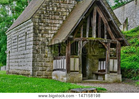 Saint Wandrille Rancon France - june 22 2016 : the Saint Wandrille abbey