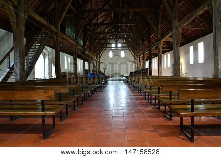 Saint Wandrille Rancon France - june 22 2016 : the Saint Wandrille abbey