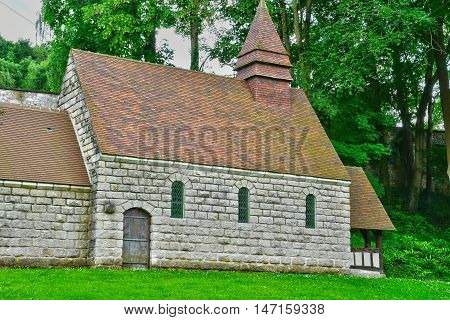 Saint Wandrille Rancon France - june 22 2016 : the Saint Wandrille abbey