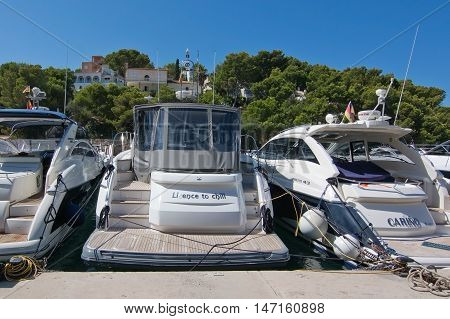 Boats In The Marina In Santa Ponsa Nautic Club