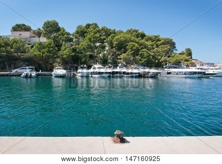 Boats In The Marina In Santa Ponsa Nautic Club