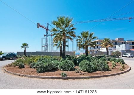 Construction Site With Ocean View