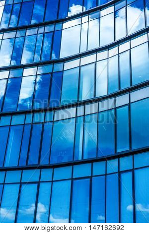 Modern windows mosaic in contemporary modular facade system.