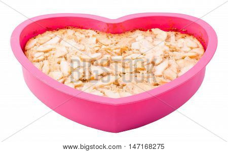 Charlotte from apples isolated d d d