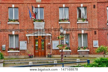 Cleres France - june 23 2016 : the city hall