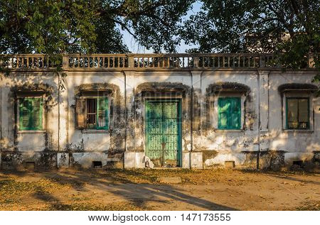 ancient harbour building at Mahakan fort Bangkok Thailand Phra Nakorn district