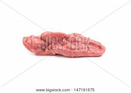 chewing gum pink on a white background