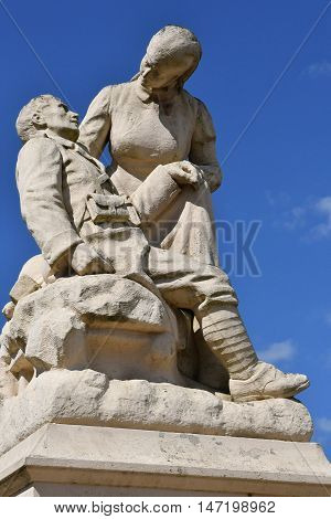 Buchy France - june 23 2016 : the war memorial