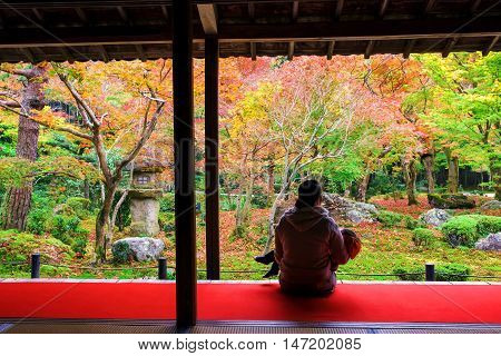 Fall Color At Enkoji Temple, Kyoto