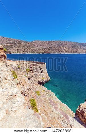 Spinalonga Island With Medieval Fortress, Crete