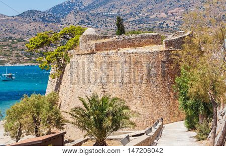 Spinalonga Island With Medieval Fortress, Crete