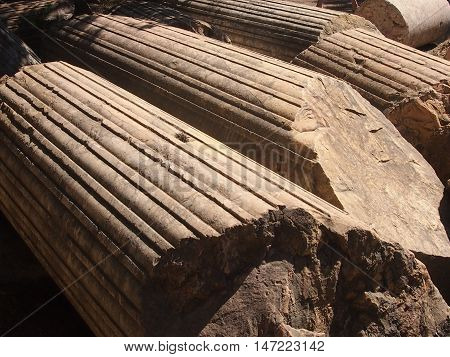 Ruins of Carthage in the territory of modern Tunisia