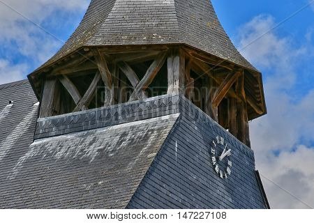 Saint Pierre de Manneville France - june 22 2016 : the Saint Pierre church