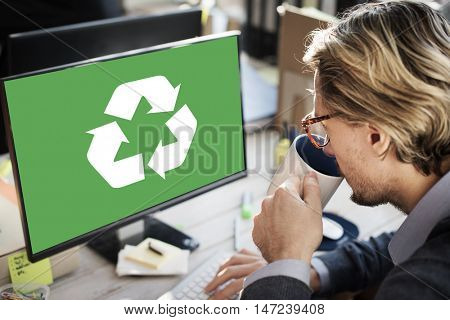 Recycle Green Environment Conservation Eco Concept