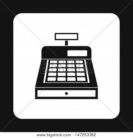 Sale cash register icon in simple style on a white background vector illustration