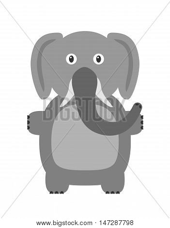 Funny Elephant Character