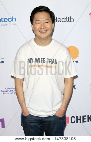 LOS ANGELES - SEP 9:  Ken Jeong at the 5th Biennial Stand Up To Cancer at the Walt Disney Concert Hall on September 9, 2016 in Los Angeles, CA