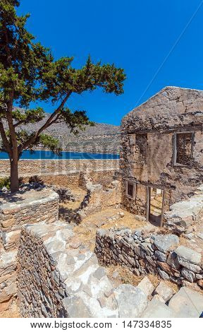 Spinalonga Island With Medieval Fortress, Crete
