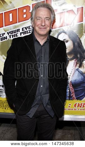 Alan Rickman at the Los Angeles premiere of 'Noble Son' held at the Egyptian Theater in Hollywood, USA on December 2, 2008.