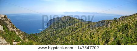 Coll Baix, Majorca - View From Above Of Peninsula Victoria