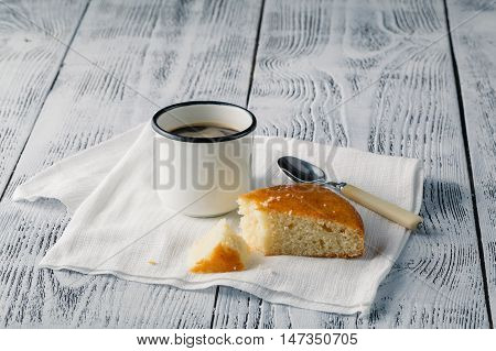 Caramel Cake On Table