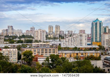 YEKATERINBURG, RUSSIA - september, 15, 2016: Yekaterinburg city, city center view, Ekaterinburg, Urals, Russia