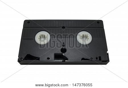 Old vhs video cassette Tape Isolated on white background