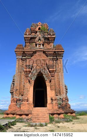 Ancient Brick Cham Banh It Tower And Pagoda