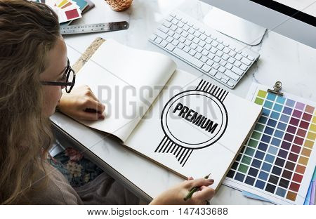 Premium Quality Value Worth Best Graphic Concept