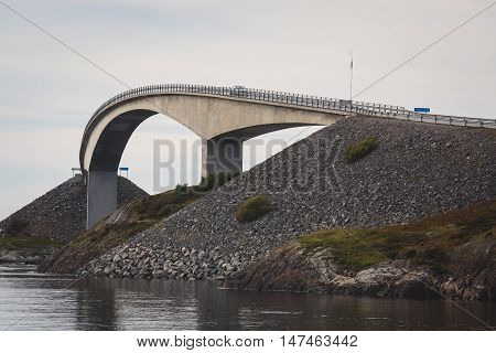 Famous Norwegian Atlantic Ocean Road, Norway