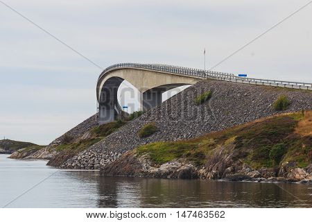 Famous Norwegian Atlantic Ocean Road, Norway