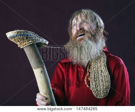 A Man In A Red Shirt