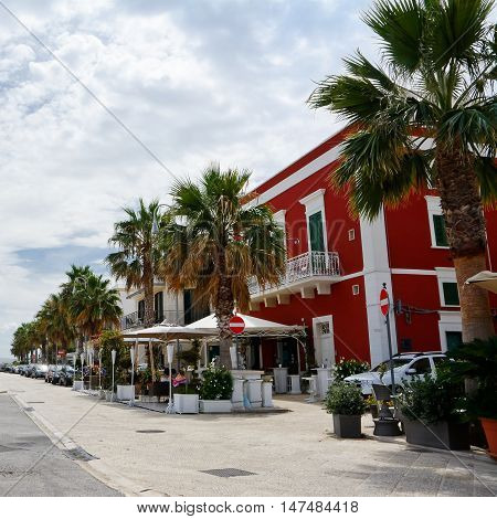 The principal Avenue in Savelletri of Fasano (Italy)