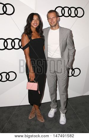LOS ANGELES - SEP 15:  Hannah Bronfman, Brendan Falls at the Audi Celebrates The 68th Emmys at the Catch on September 15, 2016 in West Hollywood, CA