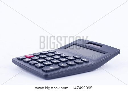 calculator for calculating the numbers accounting accountancy business  on white background isolated