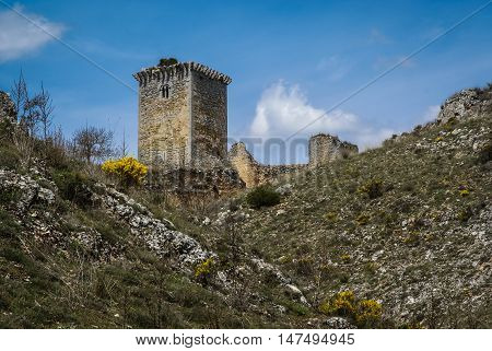 Medieval Castle In Ucero, Soria, Castilla Y Leon, Spain