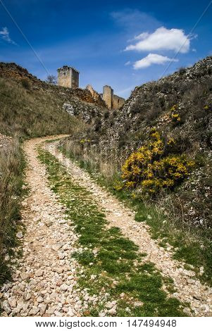 Medieval Castle In Ucero, Soria, Castilla Y Leon, Spain