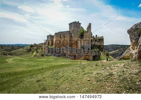 Medieval Castle In Ucero, Soria, Castilla Y Leon, Spain