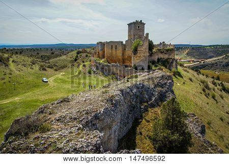 Medieval Castle In Ucero, Soria, Castilla Y Leon, Spain