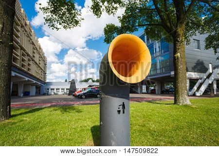 The modern urn in an office centre of Amstardam Netherlands