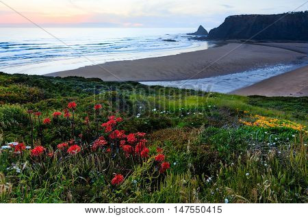 Odeceixe Beach Sunset View (algarve, Portugal).
