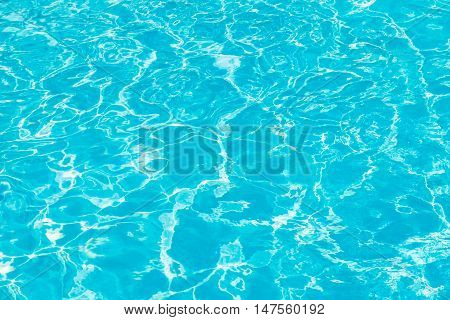 Pool blue water background. Close up look.