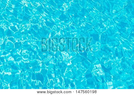 Background of pool water. Close up look.