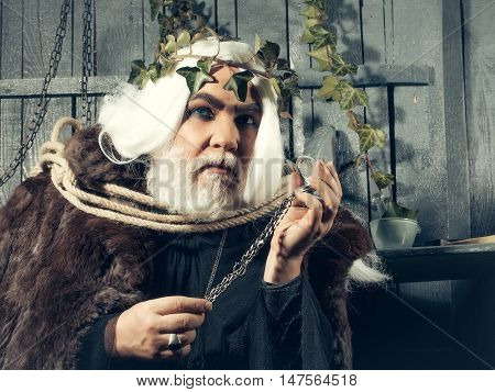 Zeus With Rope And Medallion