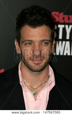 J.C. Chasez at the 2005 Stuff Style Awards held at the Hollywood Roosevelt Hotel in Hollywood, USA on September 7, 2005.
