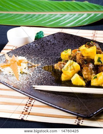 chinese sweet and sour chicken or duck