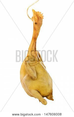 Chicken boil on a white background for food